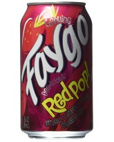 FAYGO CANS REDPOP / STRAWBERRY  12 OZ. - 24 CT.